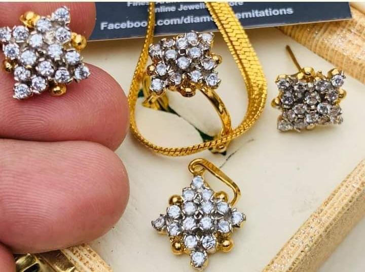 Diamond Cut Zircon Set