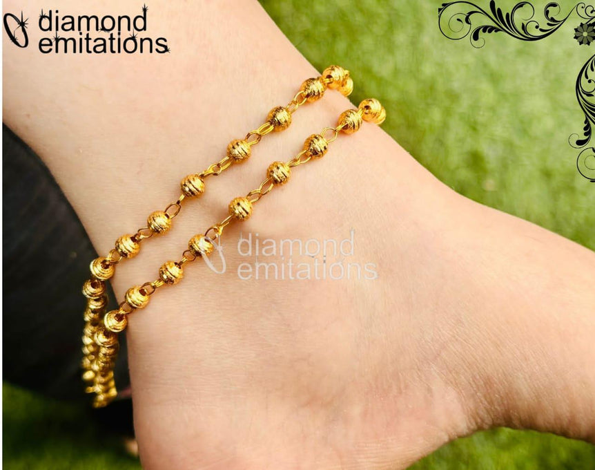 Gold plated imported anklets