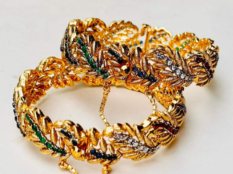 Gold plated bangles