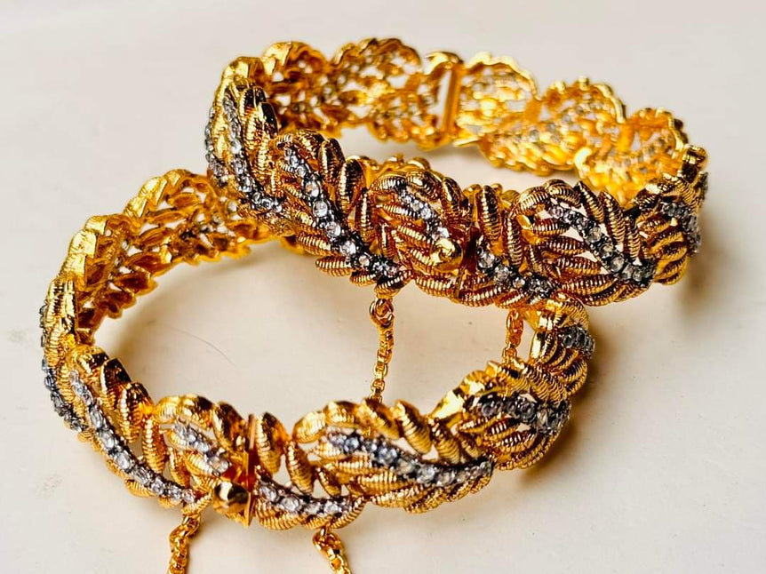 Gold plated bangles