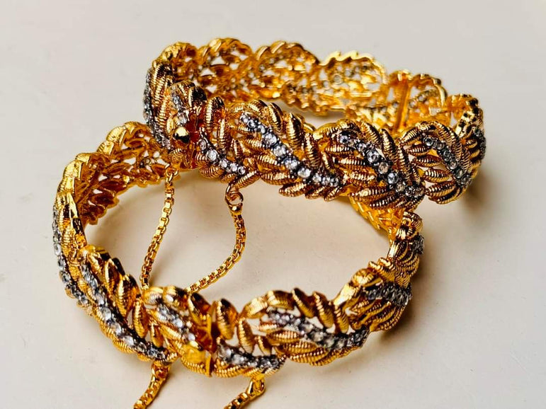 Gold plated bangles