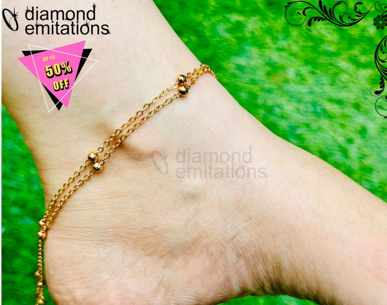 Gold plated imported anklets