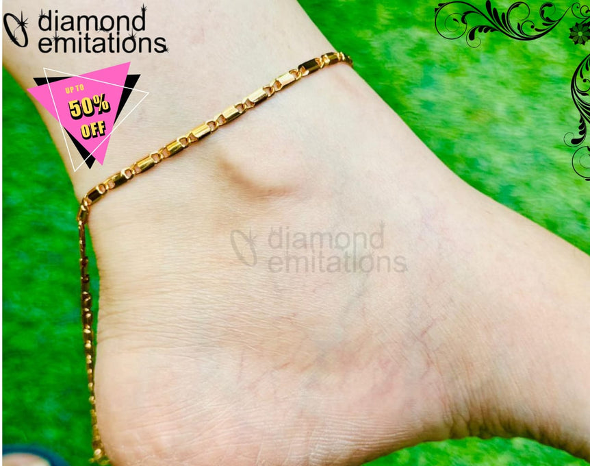 Gold plated imported anklets