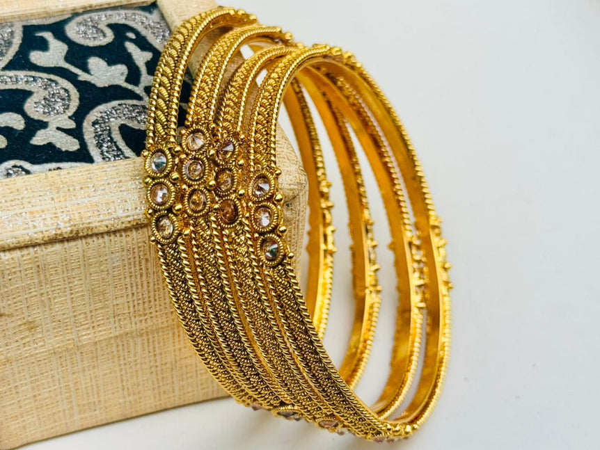 Designer Gold Plated Bangels