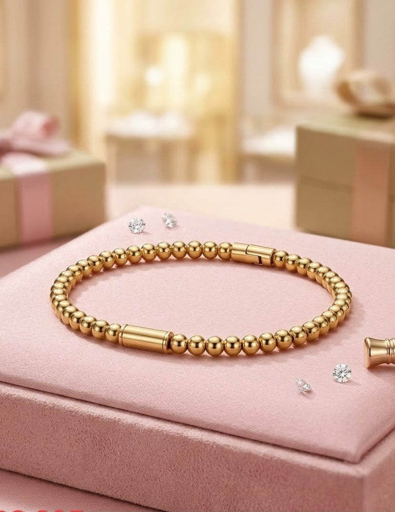 Gold plated imported stainless steel handcuff