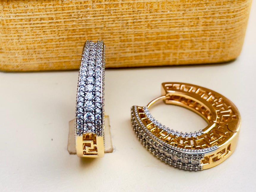 24k Goldplated Imported Branded Earhoops