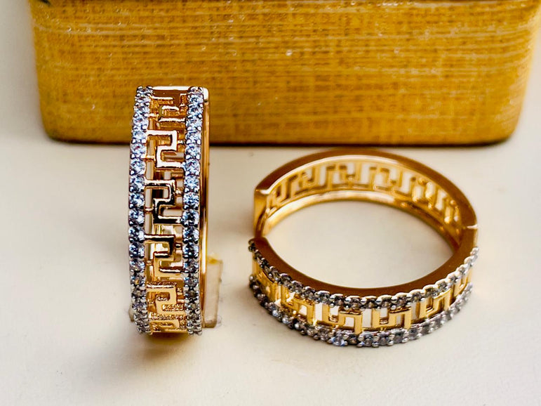 24k Goldplated Imported Branded Earhoops