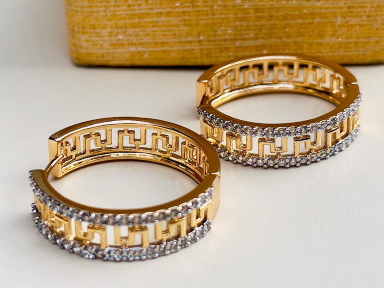 24k Goldplated Imported Branded Earhoops