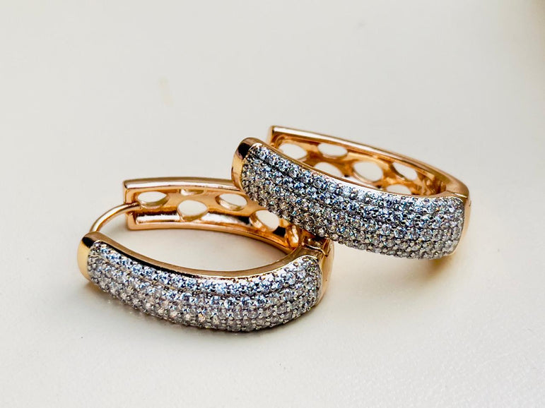 24k Goldplated Imported Branded Earhoops