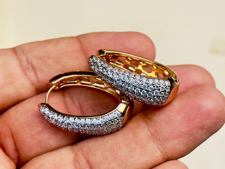 24k Goldplated Imported Branded Earhoops