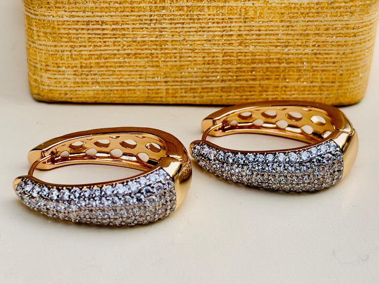 24k Goldplated Imported Branded Earhoops