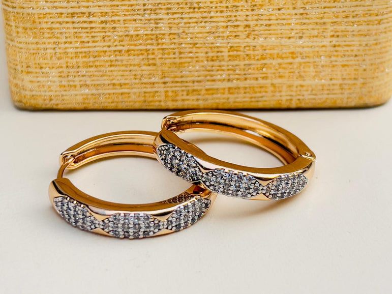24k Goldplated Imported Branded Earhoops