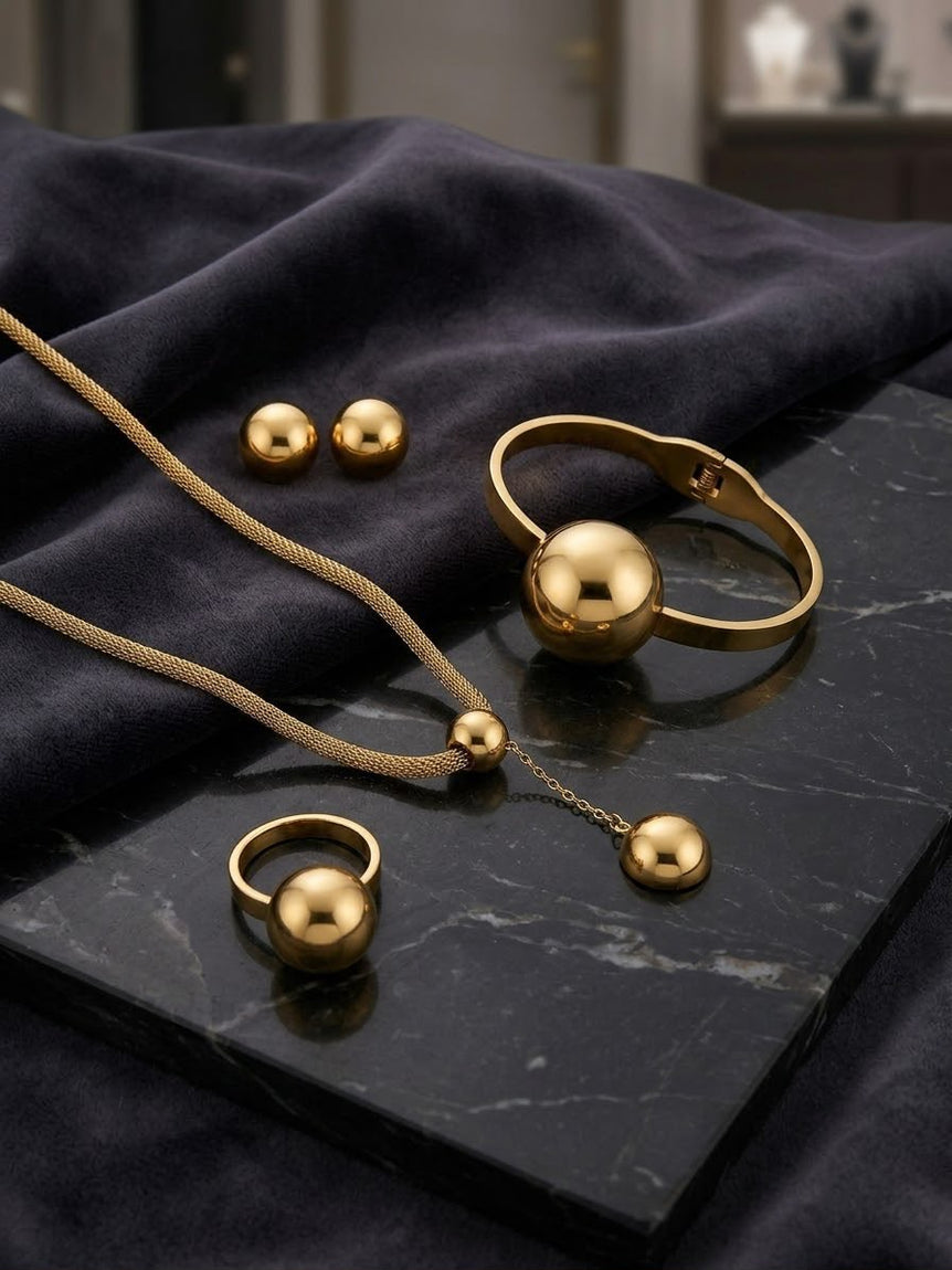 Goldplated Stainless steel combo deal