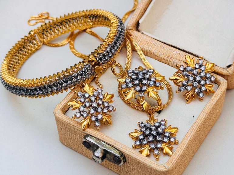 Goldplated Real Zircon Combo Deal
