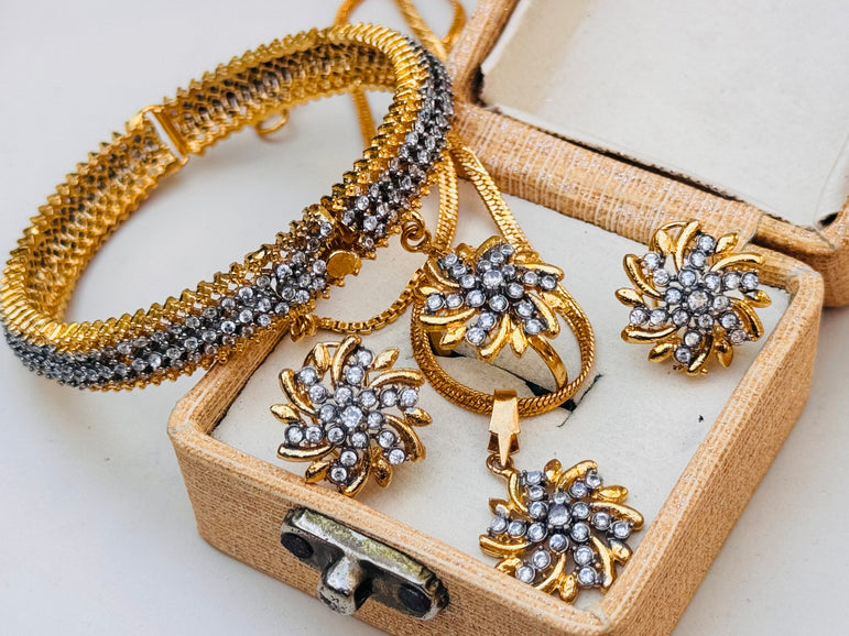 Goldplated Real Zircon Combo Deal