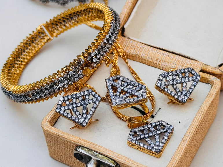 Goldplated Real Zircon Combo Deal