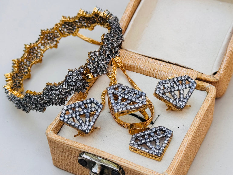 Goldplated Real Zircon Combo Deal