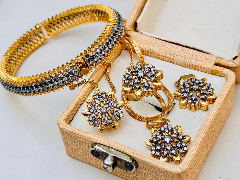 Goldplated Real Zircon Combo Deal