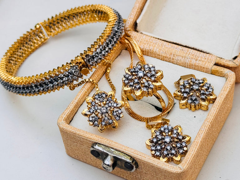 Goldplated Real Zircon Combo Deal