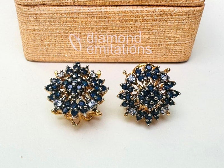 gold plated designer earrings