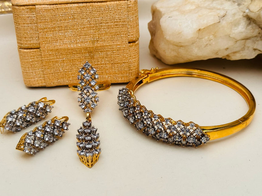18k Goldplated With Real Zircon