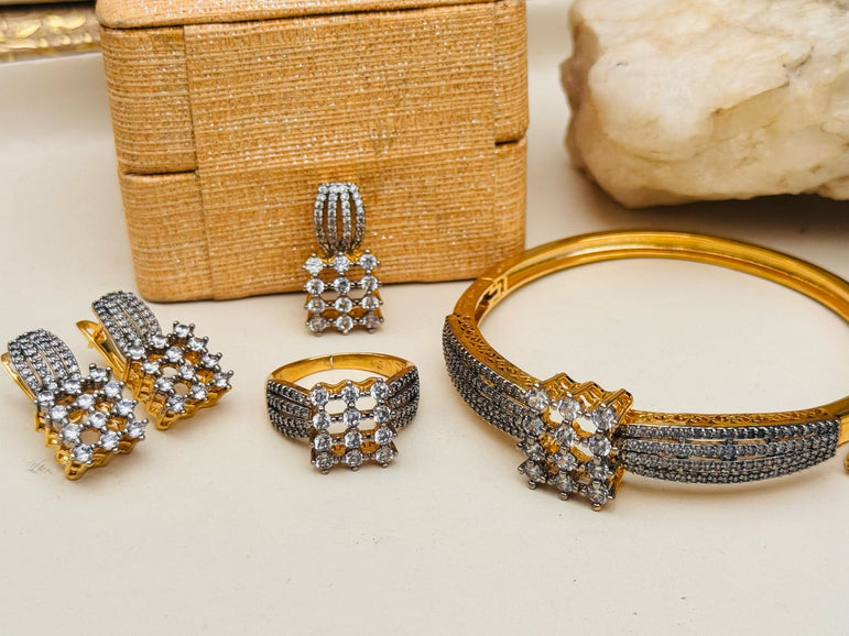 18k Goldplated With Real Zircon