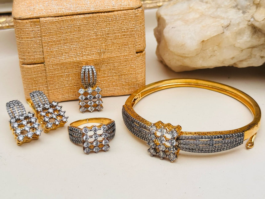 18k Goldplated With Real Zircon