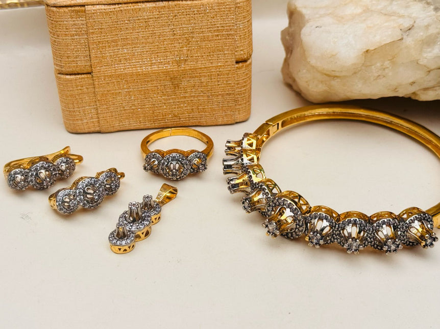 18k Goldplated With Real Zircon