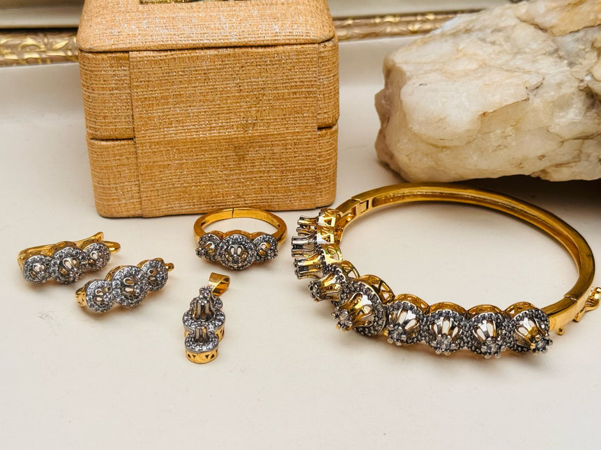 18k Goldplated With Real Zircon