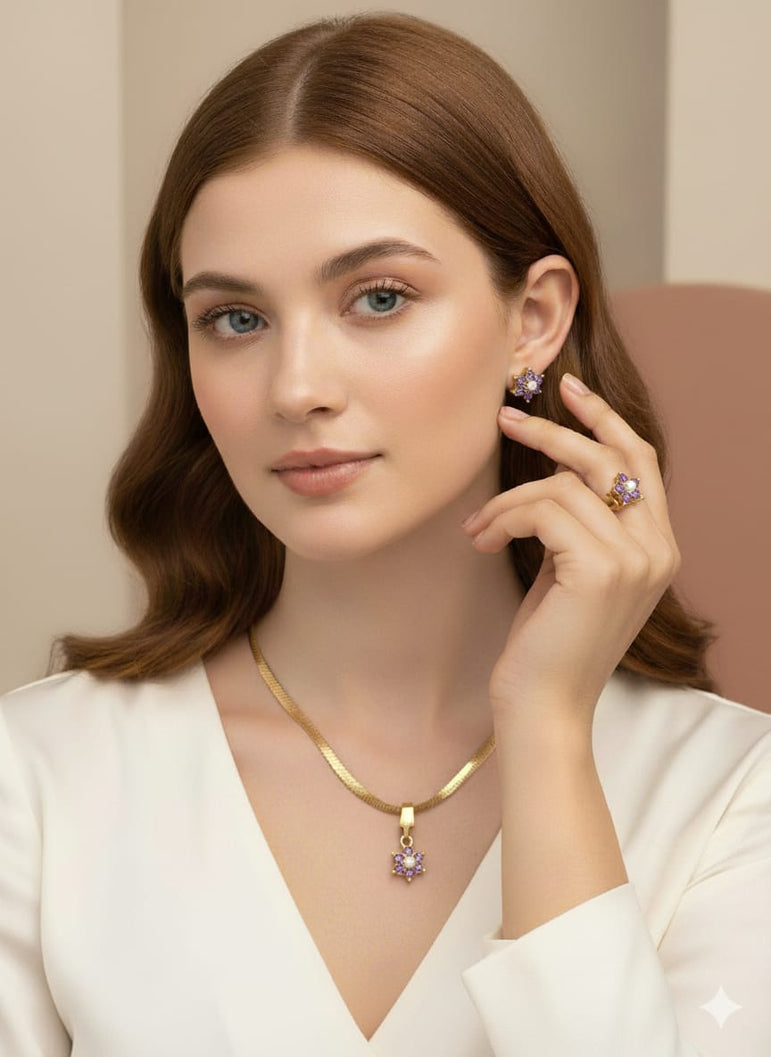 22k Goldplated Pendent Set