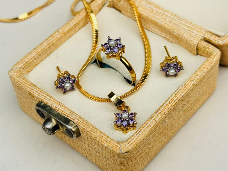 22k Goldplated Pendent Set