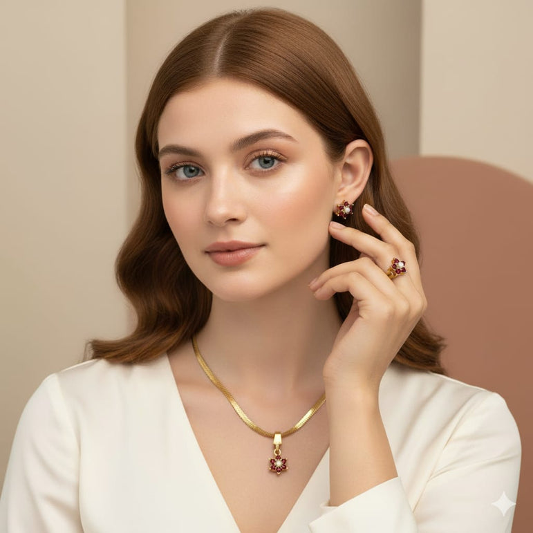 22k Goldplated Pendent Set