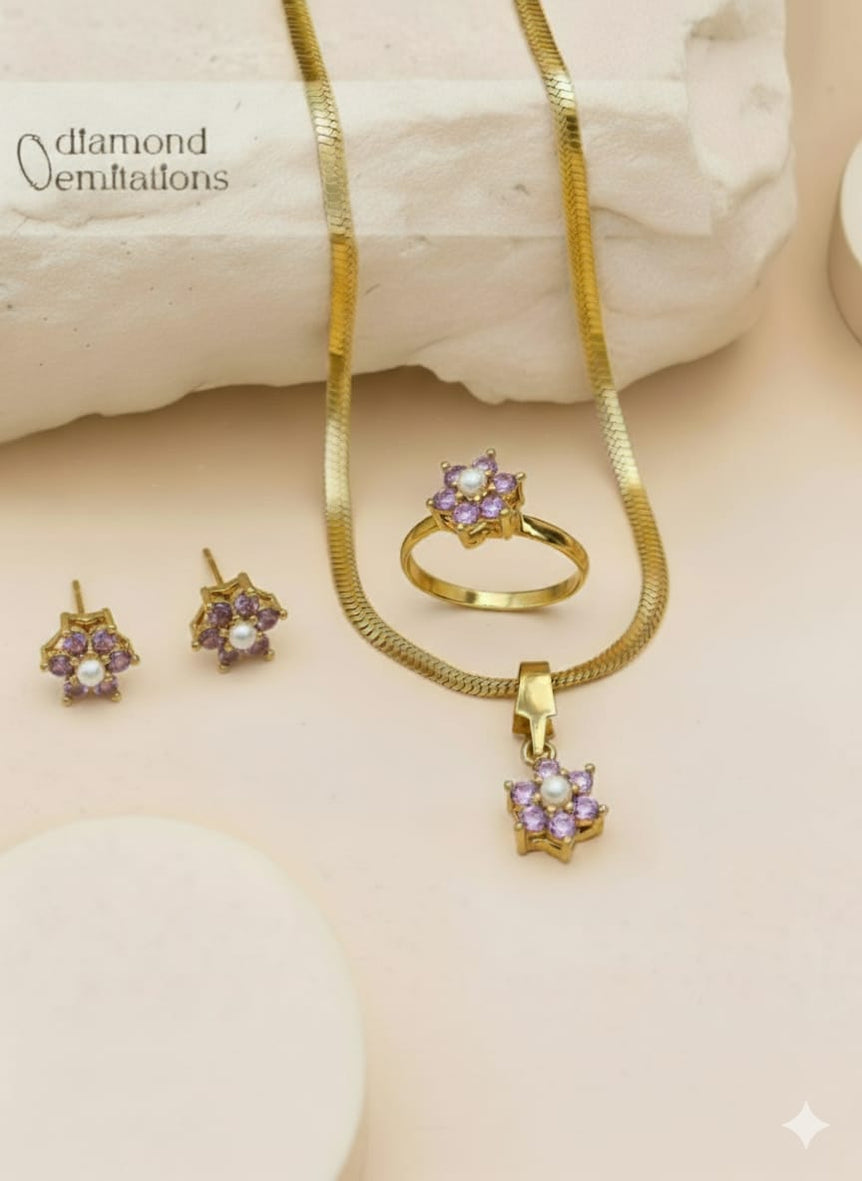 22k Goldplated Pendent Set