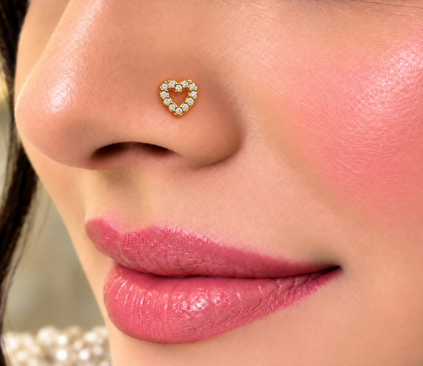 18 karat gold plated imported nosepin
