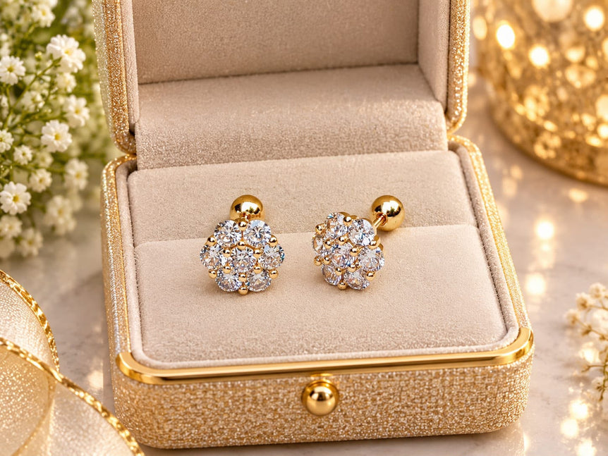 18k Goldplated Earstuds
