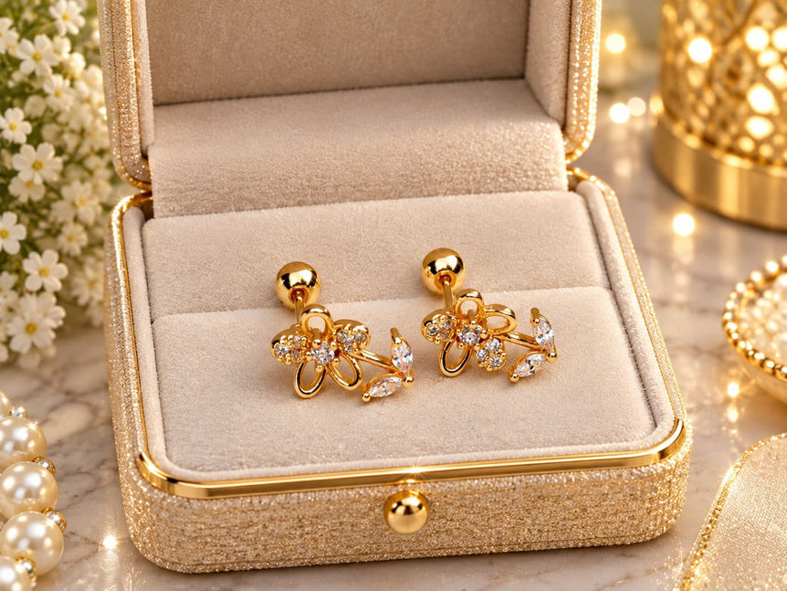 18k Goldplated Earstuds