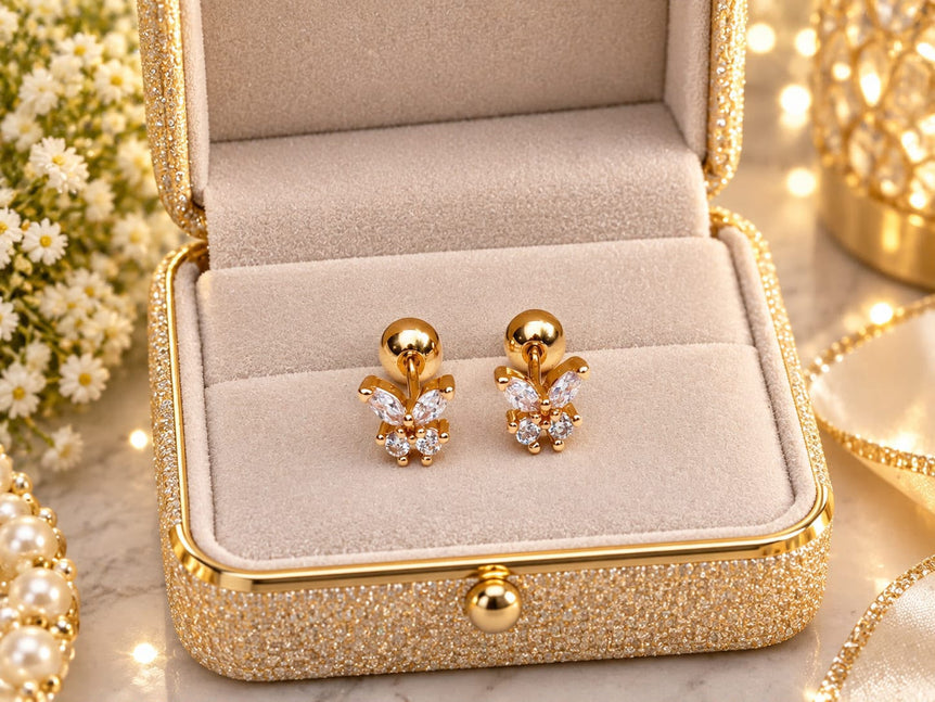 18k Goldplated Earstuds