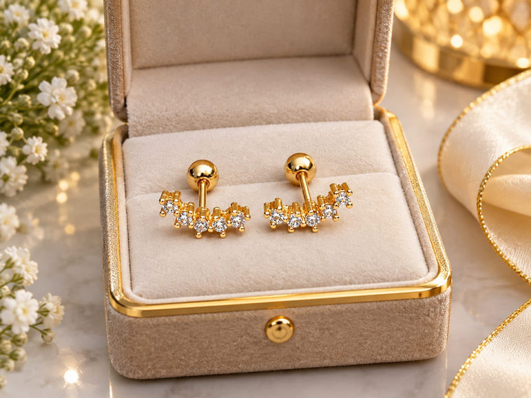 18k Goldplated Earstuds