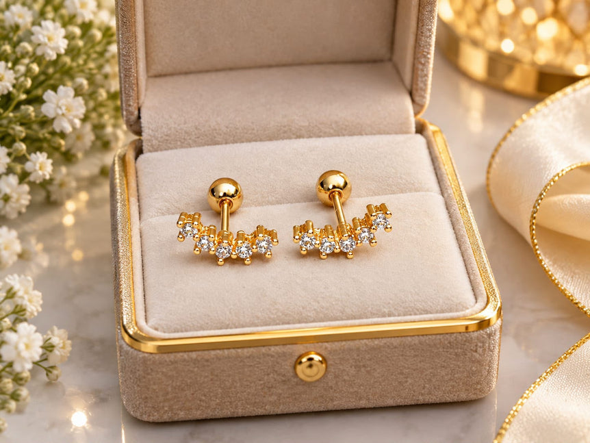 18k Goldplated Earstuds
