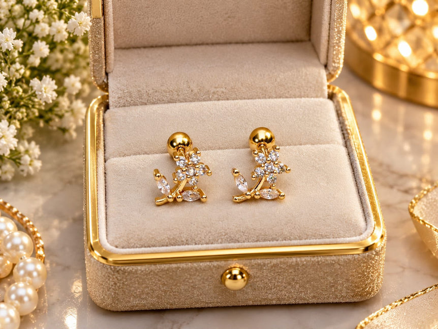 18k Goldplated Earstuds