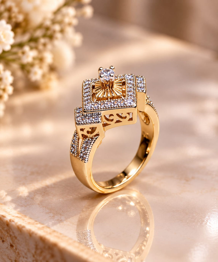 24k gold plated imported ring