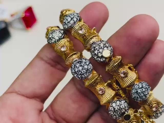 Designer Gold Plated Bangels
