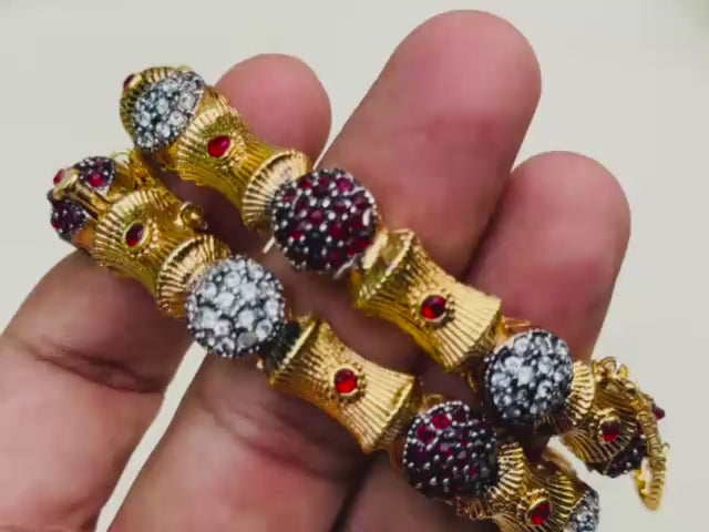 Designer Gold Plated Bangels