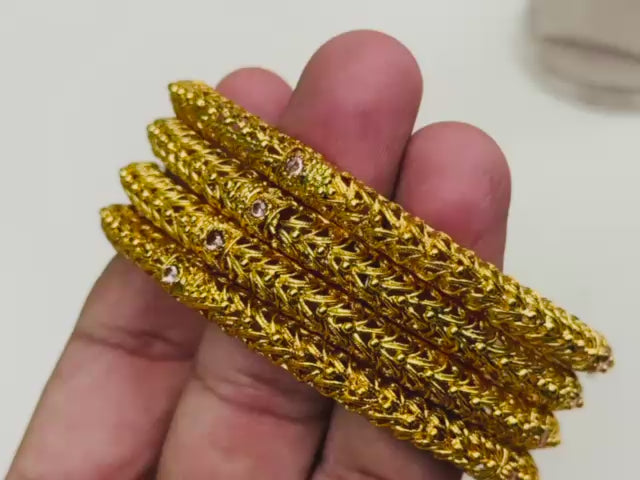 Designer Gold Plated Bangels