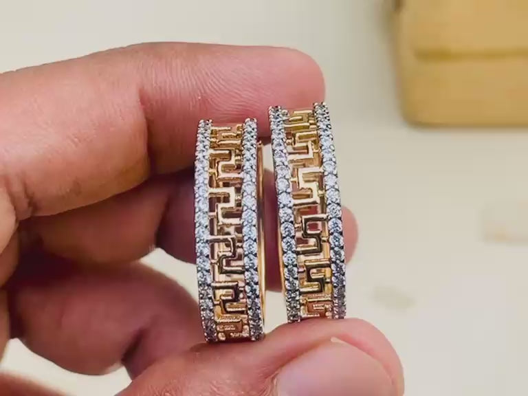 24k Goldplated Imported Branded Earhoops