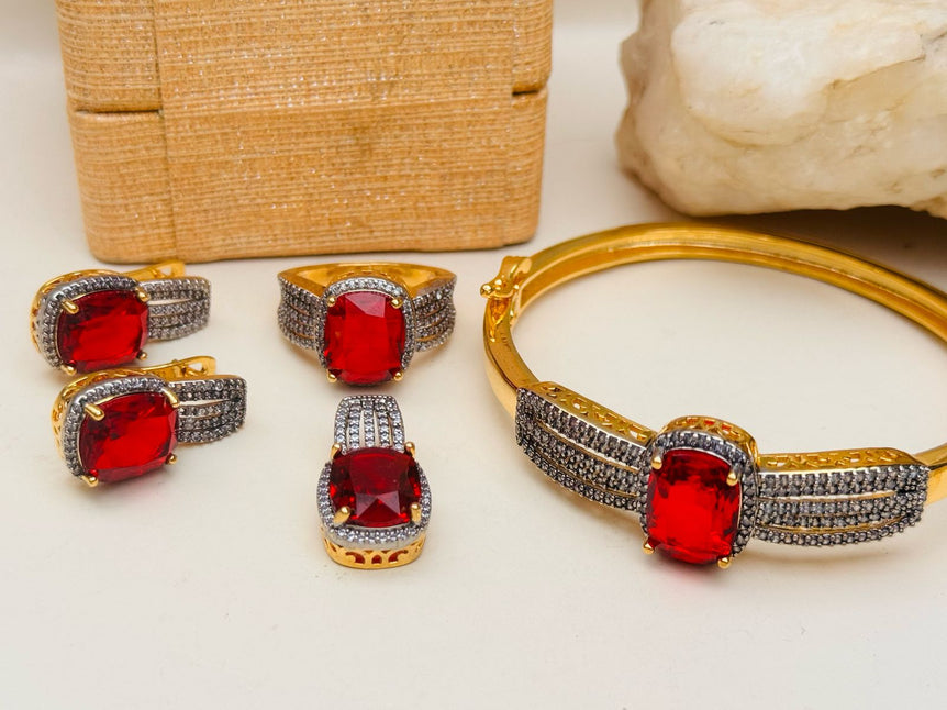 18k Goldplated With Real Zircon