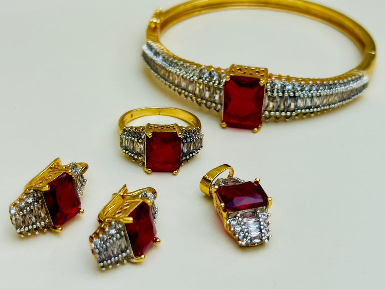 18k Goldplated With Real Zircon