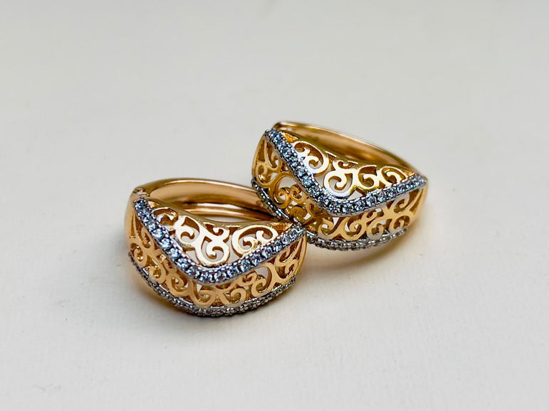 24k Goldplated Imported Branded Earhoops