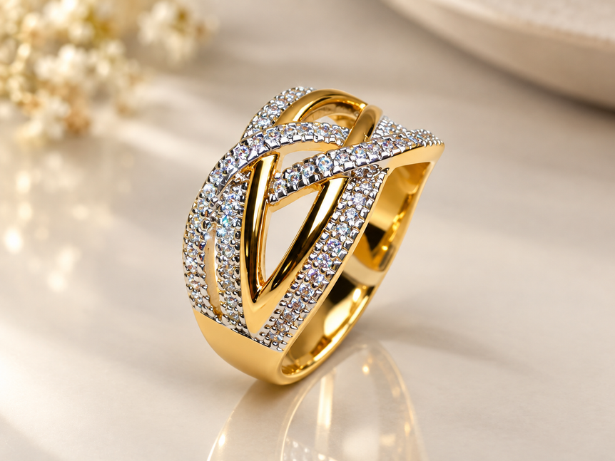 24k gold plated imported ring