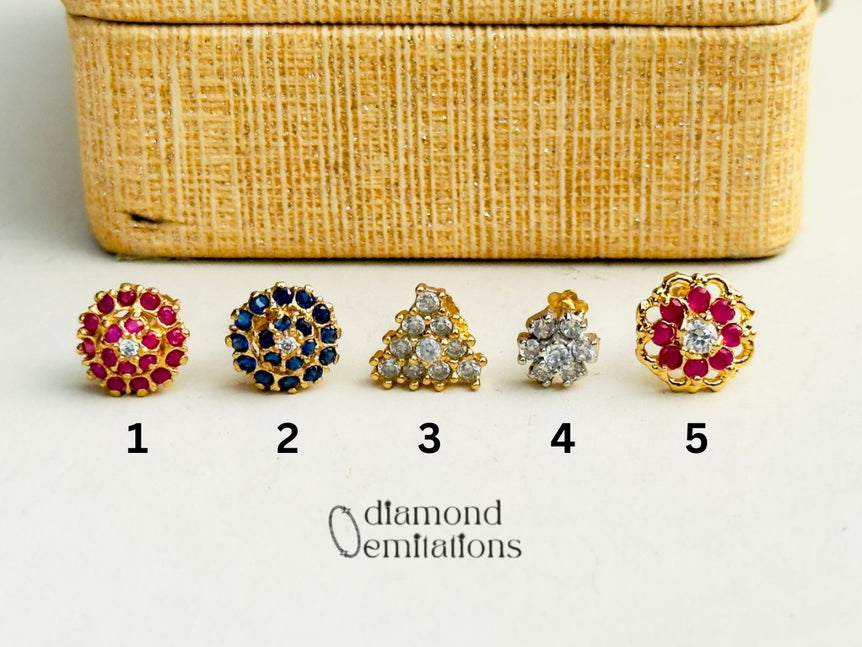 Diamond Cut Nosepins